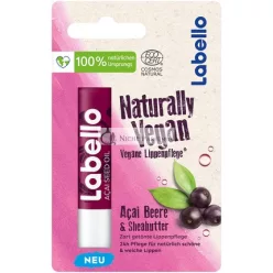   Labello Prírodne Vegánsky Acai Bobuľový Tónovaný Balzam na Pery s Bambuckým Maslom a Acai Bobuľovým Olejom, 4.8g