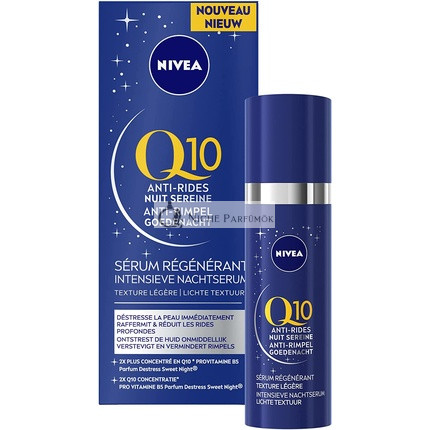 Nivea Q10 Anti-Wrinkle Dobrá Noc Intenzív Nočný Sérum, 30ml