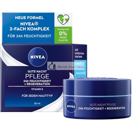 NIVEA Dobrá Nočná Starostlivosť 24h Hydratácia + Regenerácia pre Každý Typ Pleti