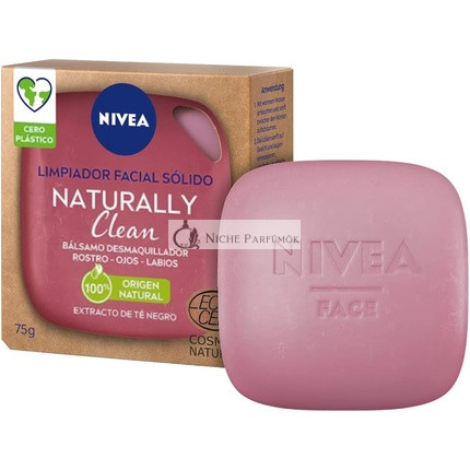 NIVEA Prírodne Čistý Pevný Čistiaci Prostriedok na Tvár, 75g