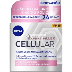   CELLULAR FILLER Hyaluronová a kyselina listová Denný krém SPF15, 50 ml