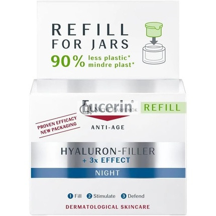 Eucerin Hyaluron Filler Proti Starnutiu Nočný Krém Náplň, 50ml