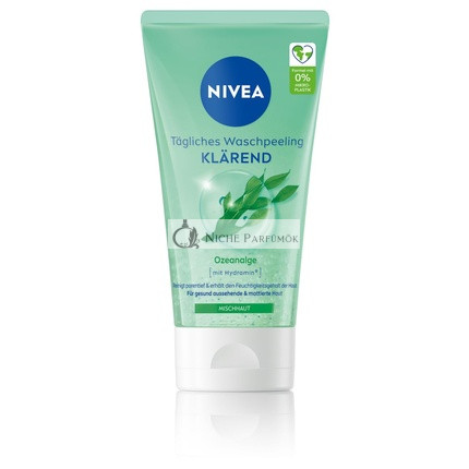 NIVEA Denné Umývanie Peeling bez Mikroplastov pre Hlboké Čistenie Pleti, 150ml
