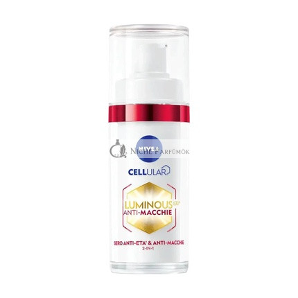 NIVEA Cellular Luminous630 Anti-Aging Sérum 30ml - Kolagénový Booster Hyalurónová Kyselina Pleťové Sérum na Ráno a Znaky Starnutia