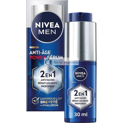 NIVEA MEN LUMINOUS630 Proti starnutiu a proti škvrnám 2 v 1 Power Serum, 30ml