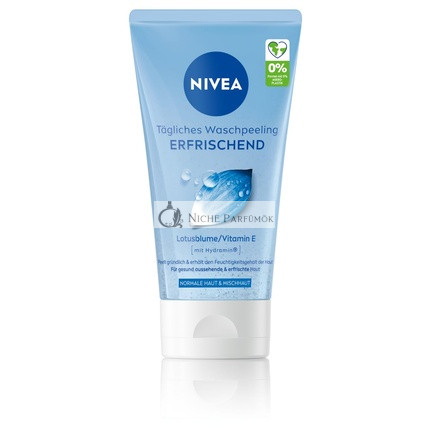 NIVEA Denné osviežujúce umývanie s peelingom a vitamínom E pre hlboké čistenie pleti 150ml