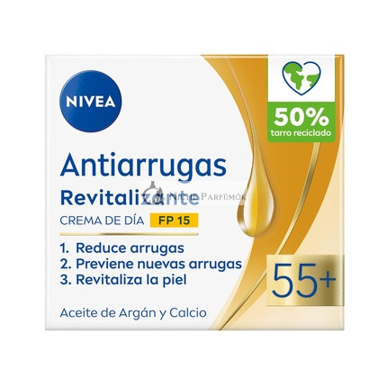 NIVEA Revitalizujúci Denný krém proti vráskam 55+ SPF 15, 50ml