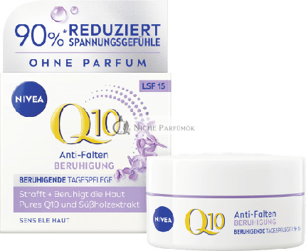 Nivea Protiwrinkle Pleťový Krém Q10 Upokojujúci SPF 15, 50 ml