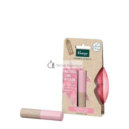 Kneipp Balzam na pery s prírodným ružovým efektom, vegánsky a 100% prírodný