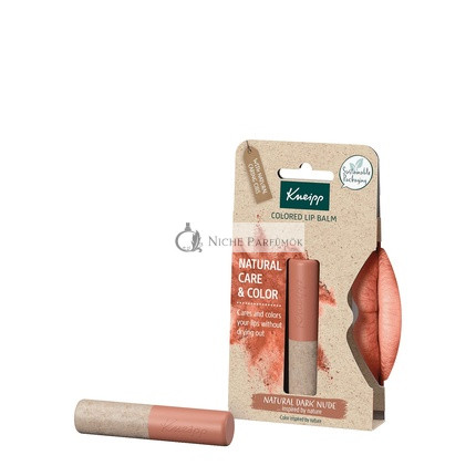 Kneipp Balzam na pery s prírodnou farbou tmavý nude 100% prírodný pôvod