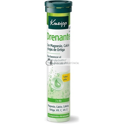 Kneipp Draining Šumivé Ananásové Tablety 20 Kusov Unisex