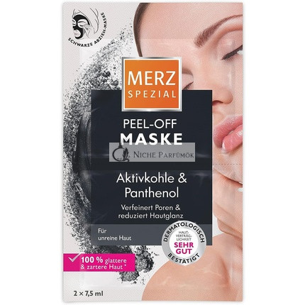 Merz Spezial Peel-Off maska na tvár s aktívnym uhlím a panthenolom