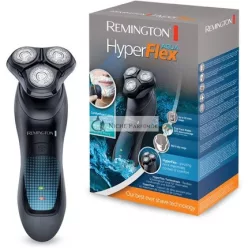   Remington HyperFlex Aqua XR1430 Rotujúci Holiaci Strojček s Flexibilnou Hlavou, ComfortFloat Čepele, Mokré a Suché Použitie, Čierna/Modrá