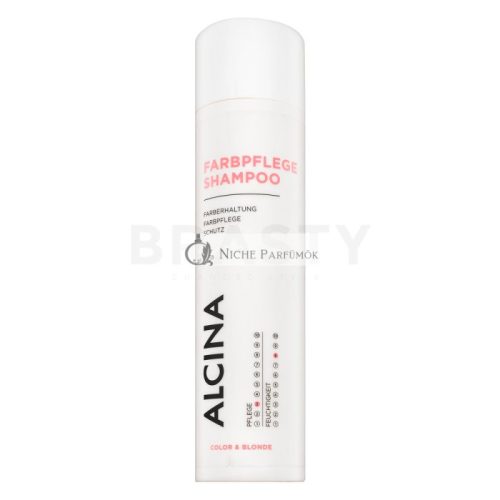 Alcina Color & Blonde Shampoo vyživujúci šampón pre farbené, chemicky ošetrené a zosvetlené vlasy 250 ml
