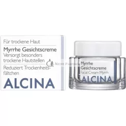   ALCINA Myrrha Pleťový Krém 50ml - Hydratuje Obzvlášť Suché Oblasti Pleti