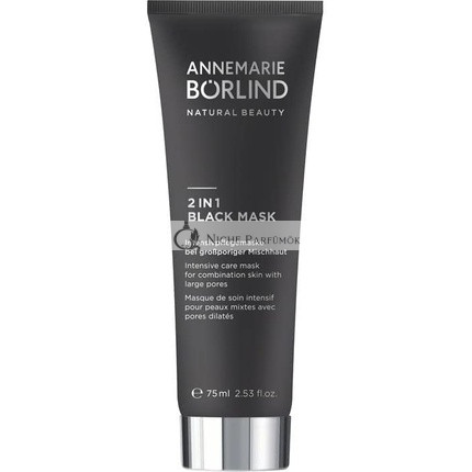 Annemarie Börlind Prírodná krása 2 v 1 Čierna maska 75ml