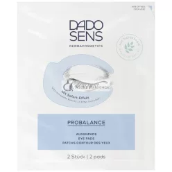   DADO SENS PROBALANCE Očné Pásky 4 Kusy - Pre Citlivú, Alergickú Pokožku, Upokojuje Citlivú Pokožku, Znižuje Opuchy, Červenanie a Tmavé Krúžky, S Kyselinou Hyalurónovou, Vegán