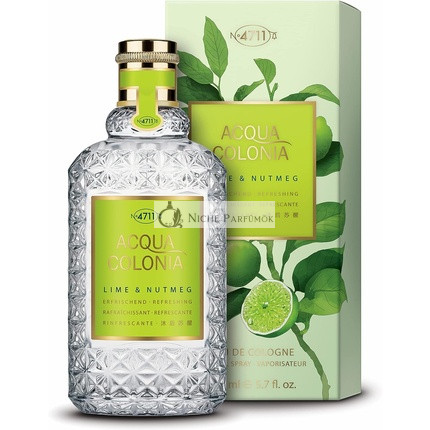 4711 Acqua Colonia Limetka a Muškátový oriešok Unisex Eau de Cologne Spray, 170ml