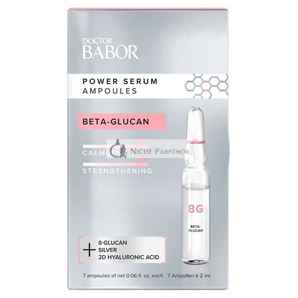 DOCTOR BABOR Power Serum Beta-Glucan Ampulky na tvár s hyalurónovou kyselinou 7 x 2ml