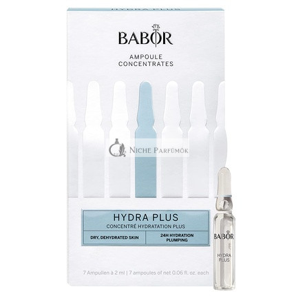 BABOR Hydra Plus Sérum na Tvár Ampule s Hyalurónovou Kyselinou pre Intenzívnu Hydratáciu 7 x 2ml