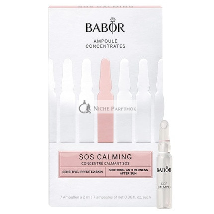 BABOR SOS Calming Ampoule Serum, Upokojujúce Sérum pre Podráždenú Pokožku, 7-dňová Liečba