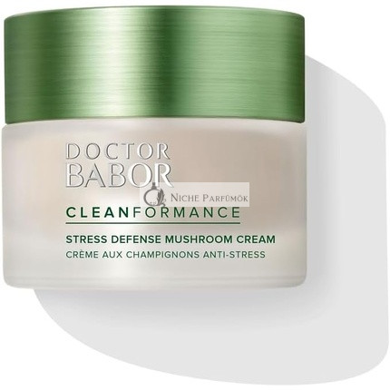 DOCTOR BABOR CLEANFORMANCE Stress Defense Houbový Krém, 50ml, Reishi, Chaga, Shiitake Huby a Ženšenový Koreň