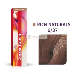   Wella Professionals Color Touch Rich Naturals profesionálna demi-permanentná farba na vlasy s multi-rozmernym efektom 6/37 60 ml