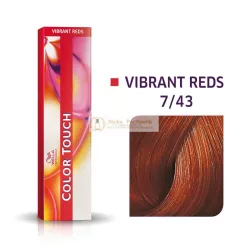   Wella Professionals Color Touch Vibrant Reds profesionálna demi-permanentná farba na vlasy s multi-rozmernym efektom 7/43 60 ml