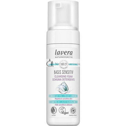lavera basis sensitiv Čistiaca pena s organickým aloe vera a mandľovým olejom, 150ml