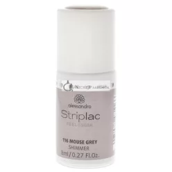   Alessandro Striplac Peel or Soak Lak na Nechty 116 Mouse Grey pre Ženy, 7.5 ml