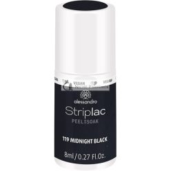   Alessandro Striplac Peel or Soak Vegan Midnight Black LED Lak na nechty, 8ml