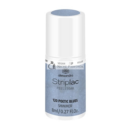 alessandro Striplac Peel or Soak VEGÁN Poetic Blues LED Lak na nechty 8ml