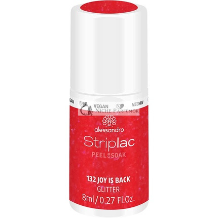 alessandro Striplac Peel or Soak Vegan Joy Is Back LED Lak na nechty v Ružovej Červenej, 8ml