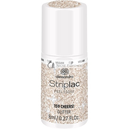 alessandro Striplac Peel or Soak Vegan Cheers! LED lak na nechty, Nude, 8ml