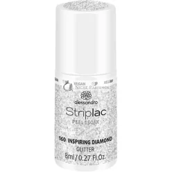   alessandro Striplac Peel or Soak Vegan Inspiring Diamond LED Lak na Nechty v Striebornom 8ml