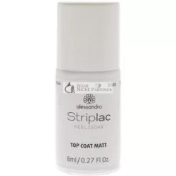   Alessandro Striplac Peel alebo Soak-Off lak na nechty Top Coat Matný