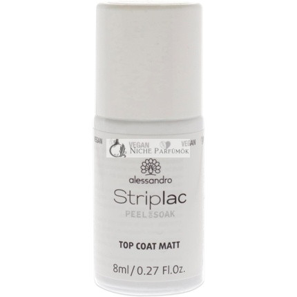 Alessandro Striplac Peel alebo Soak-Off lak na nechty Top Coat Matný