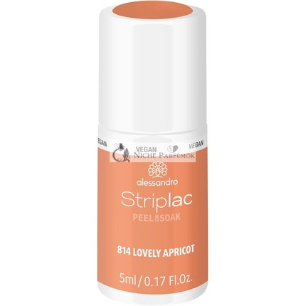 Alessandro Striplac Peel or Soak Blooming Spring Luminous Pastel Apricot Vegan LED Lak na Nechty, 5ml
