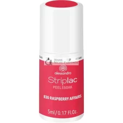   Alessandro Striplac Peel or Soak Sweet Sorbets Raspberry Affairs Vegan LED lak na nechty v červenej ružovej, 5ml