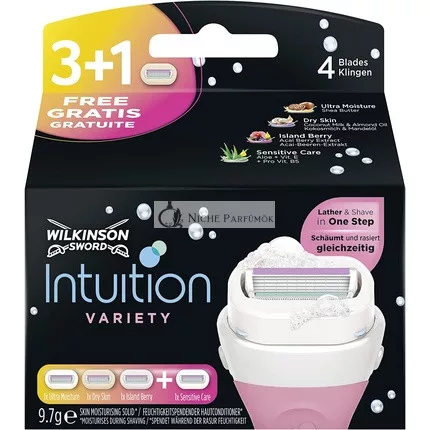 Wilkinson Intuition Rôzne Ženské Žiletky 4 kusy
