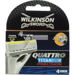 Wilkinson Sword Quattro Titanium Presné Holiace Čepele