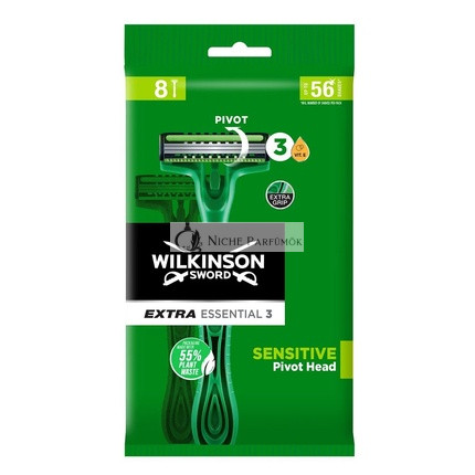 Wilkinson Essentials 3 Citlivý Holiaci Strojček - 8 Kusov