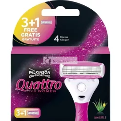 Wilkinson Sword Quattro pre ženy 3 britvy + 1 zadarmo