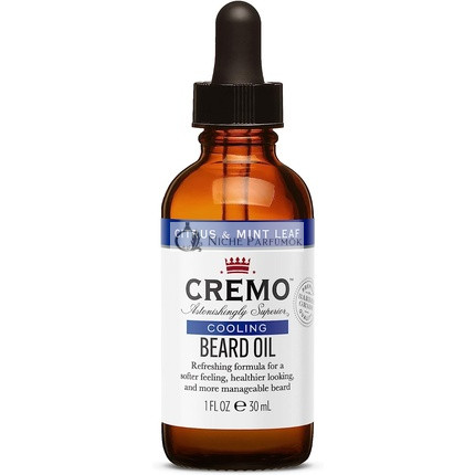 Cremo Chladivý olej na bradu pre mužov s prírodnými olejmi, citrusovou a mätovou vôňou, 30ml