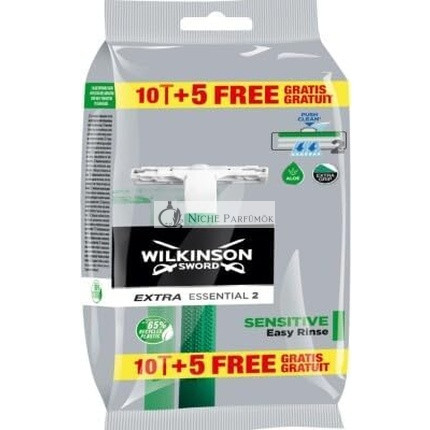 Wilkinson Extra 2 Sensitive Jednorazový Holiaci Strojek 15 Kusov - Balenie po 15 Kusoch