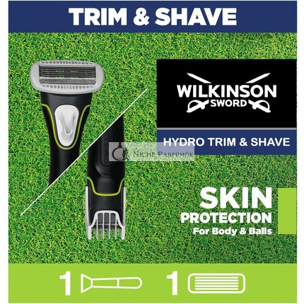 WILKINSON SWORD Hydro Trim & Shave Ochrana Pleti pre Pánov Holiaci Strojček a Zastrihávač Rukoväť