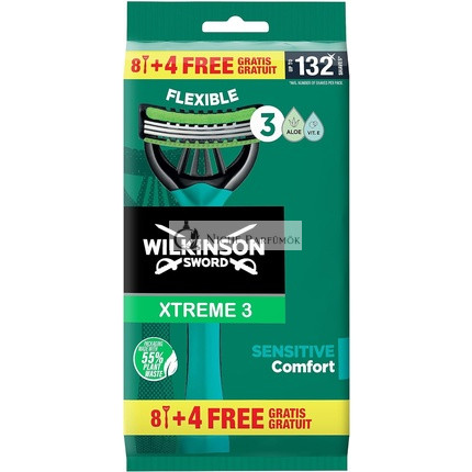 Wilkinson Sword Xtreme 3 Sensitive Jednorazový Holiaci Strojek pre Mužov