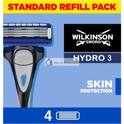 Wilkinson Sword Hydro 3 Ochrana Pokožky Pre Mužov Pravidelné Holiace Čepele 4 kusy