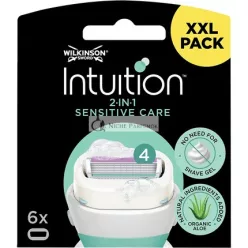   Wilkinson Sword Intuition Sensitive Care Dámske Holiace Čepele 6 kusov