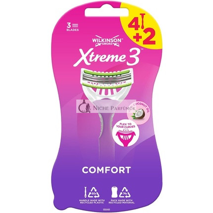 Wilkinson Sword Xtreme 3 Beauty jednorazový holiaci strojček pre ženy, 6 kusov